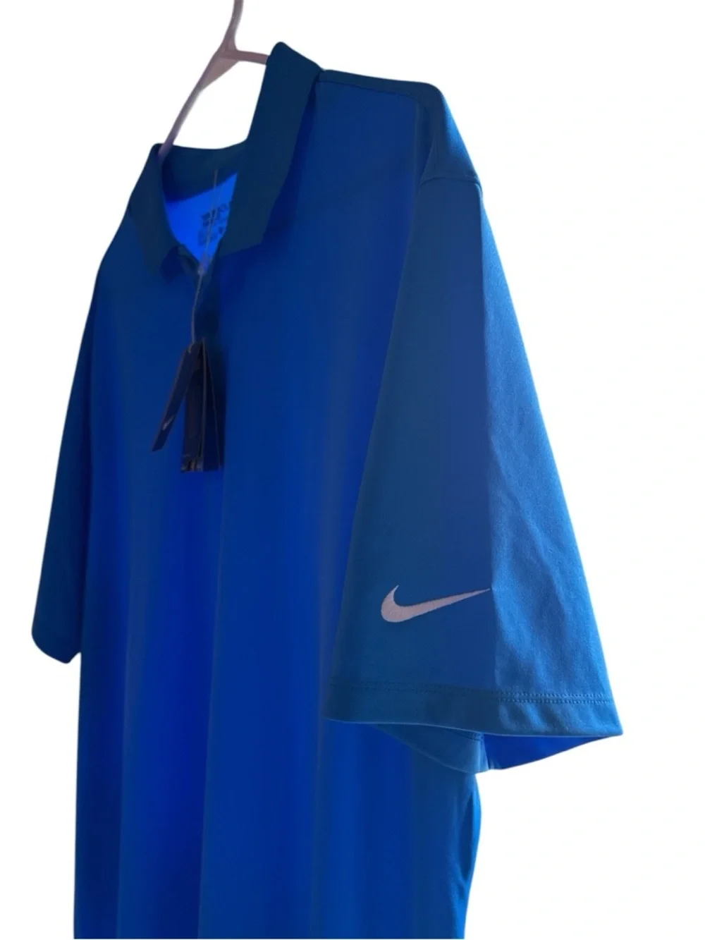 Nike Golf Dri-FIT Polo NWT XL Blue Standard Fit